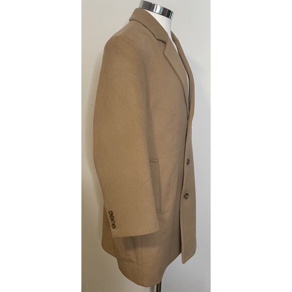 Michael Kors Tan Camel Wool Cashmere Coat / Jacket Mens 44S NEW Overcoat - Picture 5 of 11